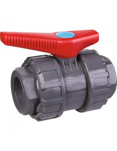 Vanne à bille PVC taraudée PN 16 F15X21 GIRPI VBVE20