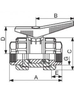 VANNE PVC A VISSER F33X42 GIRPI VBVE40 2