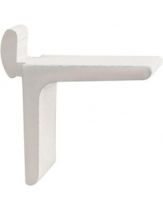Taquet pour crémaillère aluminium à entailler BLANC MONIN 522560