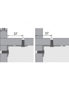 EQUERRE ASSEMB.SYS.32 CHR. HETTICH 24832 2