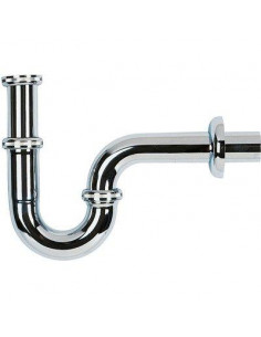 Siphon tube de lavabo 1"1/4 F Ø32mm Laiton chromé OMP TEA 26.7155 NP