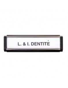 PORTE ETIQU.PVC NOIR FILET ARG 3288320009058PA