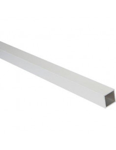 PROFILE CARRE ALUMINIUM ARGENT 20X20X1.5 2M DUVAL 41-0102-1032