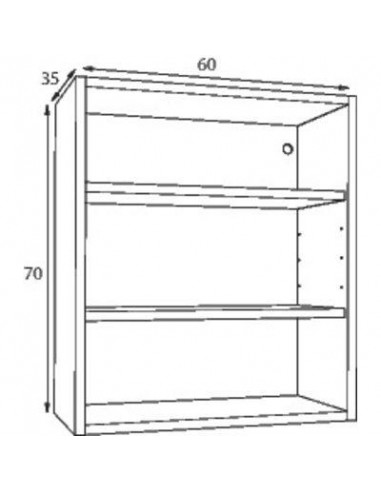 MEUBLE HAUT 700X600X350 SIDH60BSP