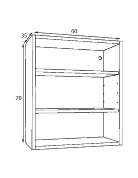 MEUBLE HAUT 700X600X350 SIDH60BSP