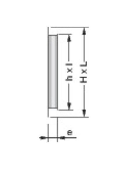 GRILLE PVC TYPE B111 108X254 GIRPI H100MAM