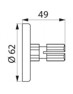 JEU DE PLATINES POUR TUBE D.20 DELABIE 2392 2