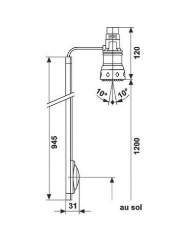 ROBINET PRESTO DL300 APPLIQUE PRESTO 27110