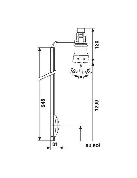 ROBINET PRESTO DL300 APPLIQUE PRESTO 27110
