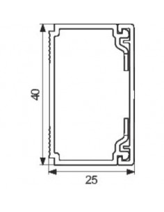 PROFILE VIADIS 40X25 /2M PLANET WATTOHM 16280 2