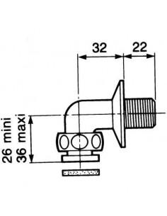 RACCORD COUDE CHR PRESTO 06216 PRESTO 06216 2