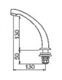Bec de lavabo orientable ½" PRESTO 30202 2