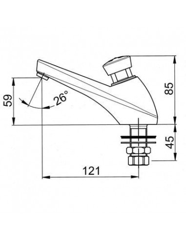ROBINET PRESTO 605 FROID PRESTO 64602