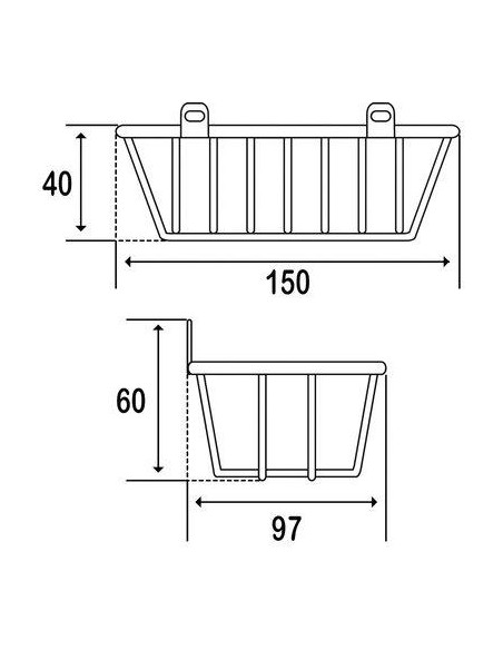 PORTE SAVON MURAL FIL CHROME GODONNIER 071800