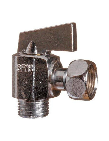 Robinet d'arrêt 1/4 de tour équerre manette métal 3/8 SFERACO 689003