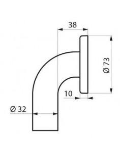 BARRE RELEV DIAM. 32 L.600 NYL BC DELABIE 50506N 2