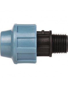 Raccord droit Polypropylène À serrage extérieur Mâle-Femelle 25 M20X27 UNIDELTA URF253/4