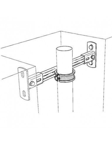 SUPPORT DE RAIL A 90° HORIZONT FLAMCO 71630