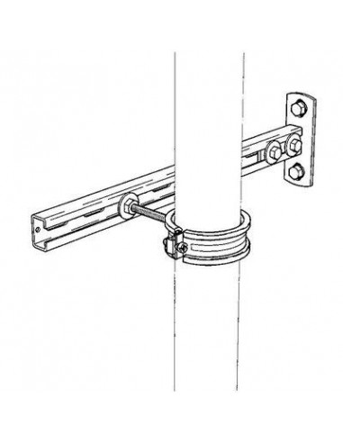 BRIDE POUR RAIL VERTICAL FLAMCO 71641