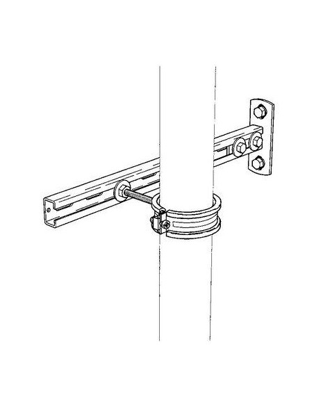 BRIDE POUR RAIL VERTICAL FLAMCO 71641