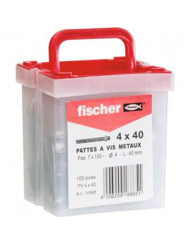 PATTE A VIS METAUX /100 FISCHER 18862