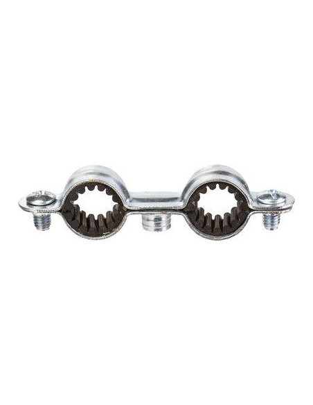 Collier de fixation tube Isophonique Fixation double D.20mm par 25 pièces FISCHER 18969