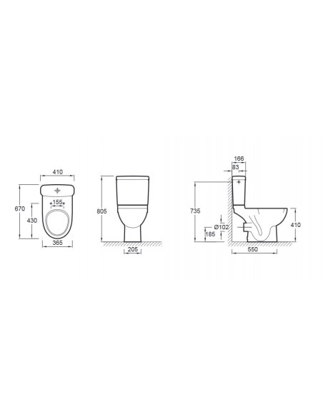 PACK WC ODEON UP JACOB DELAFON E0520-00
