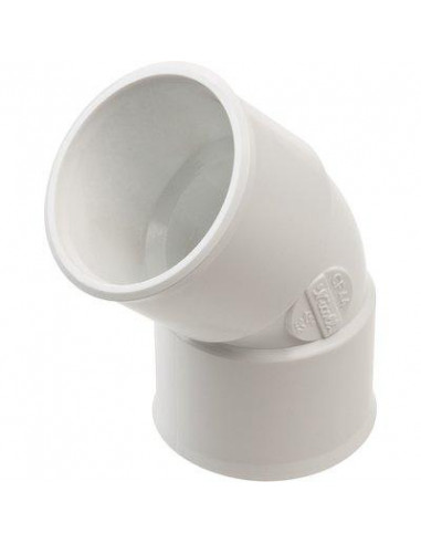 COUDE F-F 45° 32 PVC BLC NICOLL CF44B