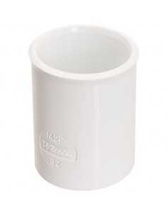 MANCHON F-F 32 PVC BLC NICOLL M2FB