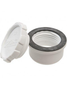 TAMPON DE VISITE 32 PVC BLC NICOLL FFB 2