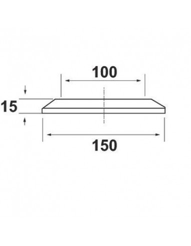 Rosace pour pipe wc ø 100 mm NICOLL RTW