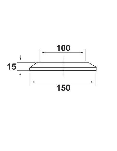Rosace pour pipe wc ø 100 mm NICOLL RTW