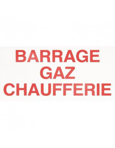 ETIQ BARRAGE GAZ CHAUFFERIE CZ05