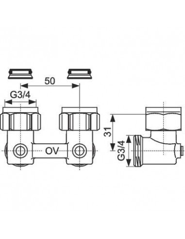 RACC ARRET EQ ZB 3/4" X 3/4" OVENTROP 1015814