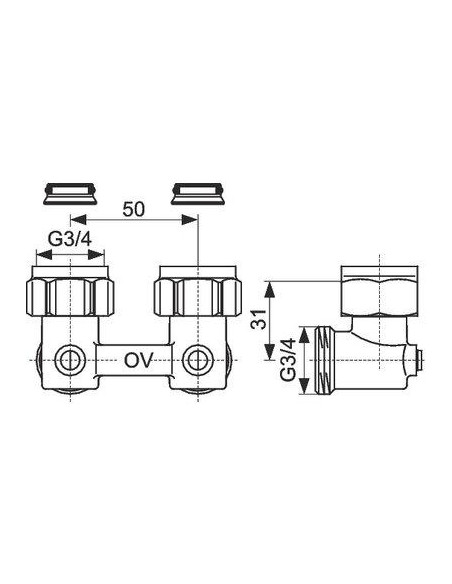 RACC ARRET EQ ZB 3/4" X 3/4" OVENTROP 1015814