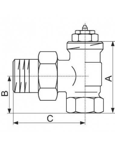 ROBINET THERMOSTAT EQU AV9 1/2" OVENTROP 1183704