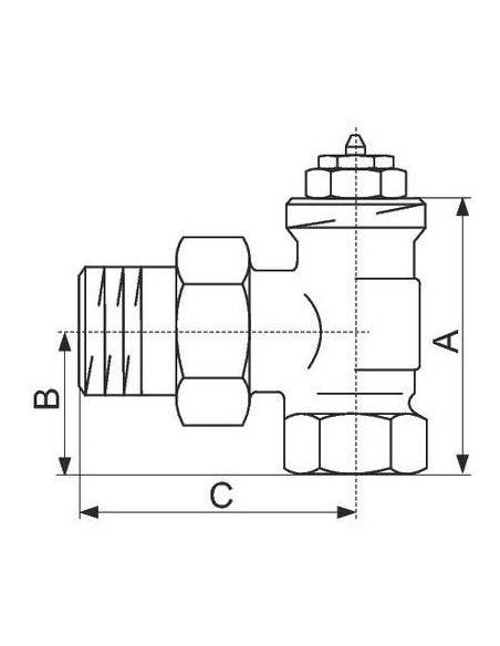 ROBINET THERMOSTAT EQU AV9 1/2" OVENTROP 1183704