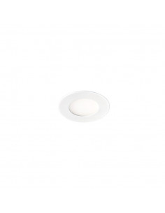 FLAT LED Encastré plat rond fixe blanc 110° LED intég. 5W 3000K 350lm ARIC 50459