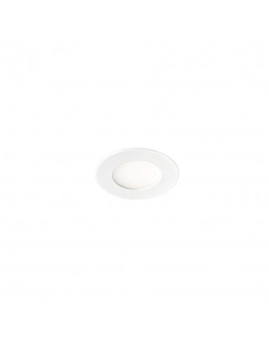 FLAT LED Encastré plat rond fixe blanc 110° LED intég. 5W 3000K 350lm ARIC 50459