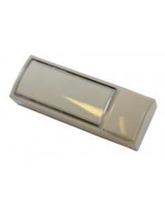 Bouton poussoir lumineux avec porte étiquette blanc URMET 51011