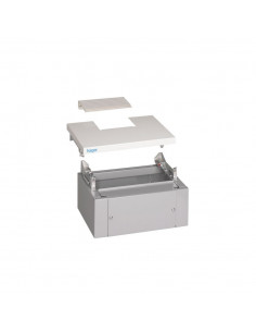 Kit panneaux tête et base quadro4 p 260mm h 250mm l 620mm IP40 IK08 RAL7042 gris HAGER FC455