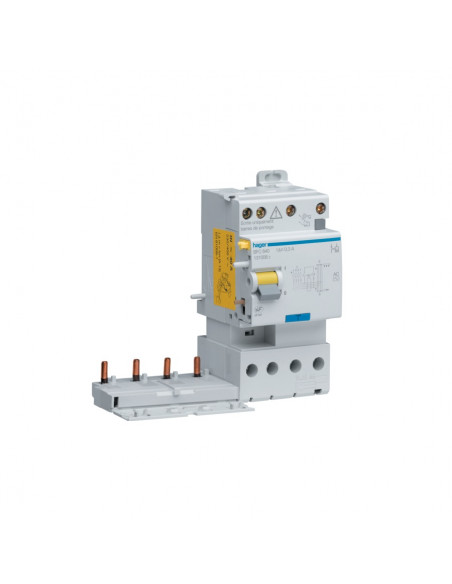 Bloc différentiel double sortie 4P 25A 30mA type AC HAGER BDC825