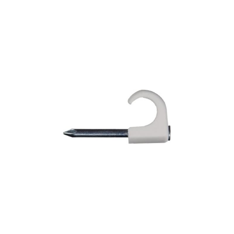 Mureva Fix Clip à clou pour câble Ø7-10mm clou Ø2-L25mm blanc RAL9010 SCHNEIDER 2032011