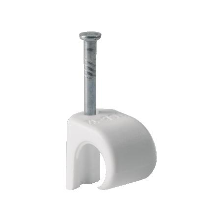 Mureva Fix Clip à clou pour câble Ø8-12mm clou Ø2-L30mm blanc RAL9010 SCHNEIDER 2041200