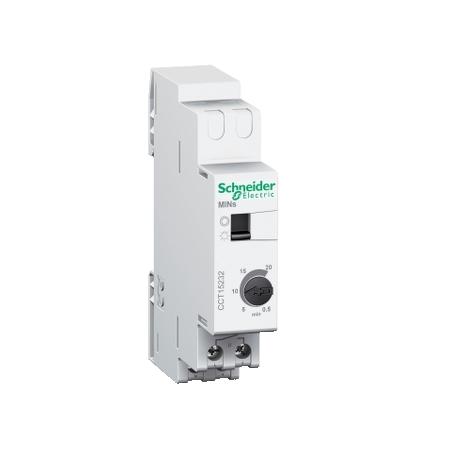 Acti9 MINs minuterie 30s..20mn contact 16A/230Vca marche forcée SCHNEIDER CCT15232