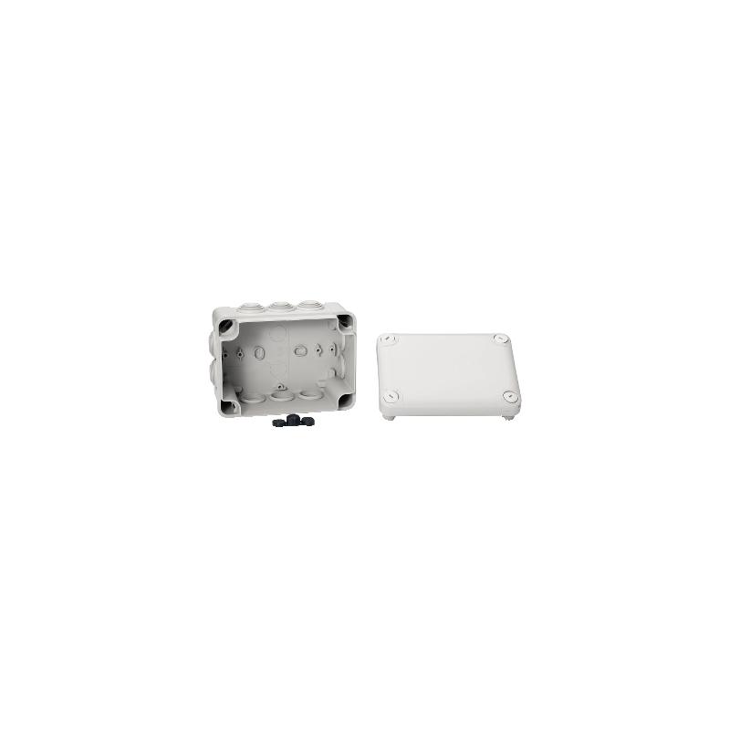 Mureva Box boite de dérivation IP55 + embouts 150x105x80 gris SCHNEIDER ENN05007