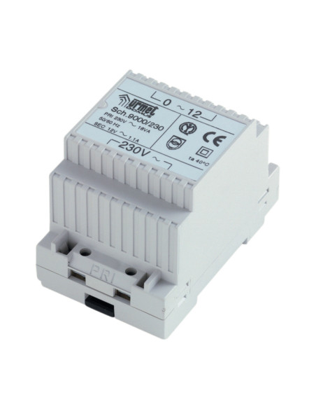Transformateur de sécurité 12vca - 18va (3M) URMET 9000/230