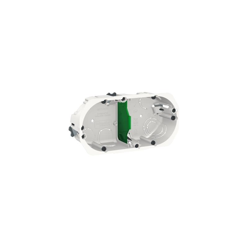 Multifix boîte d'encastrement diam.67mm prof 40mm 2 postes entraxe 71 mm SCHNEIDER IMT35924