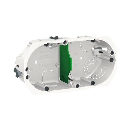 Multifix boîte d'encastrement diam.67mm prof 40mm 2 postes entraxe 71 mm SCHNEIDER IMT35924