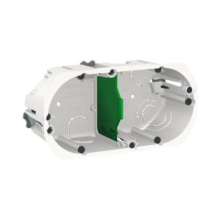 Multifix boîte d'encastrement diam.67mm prof 50mm 2 postes entraxe 71 mm SCHNEIDER IMT35925